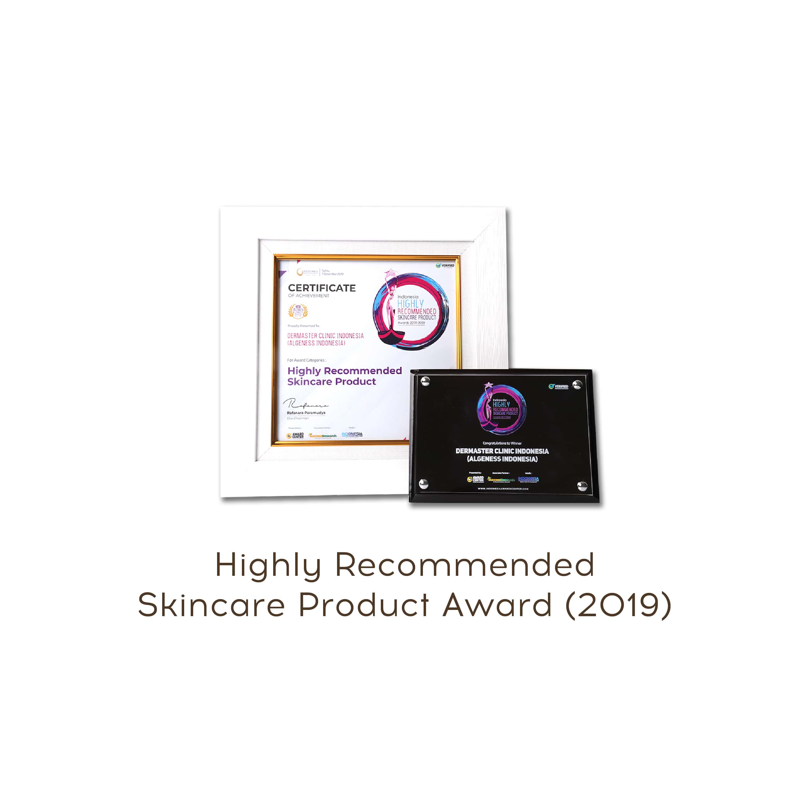 skincare product award